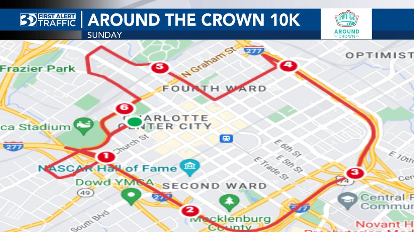 Runners set to hit the pavement for Charlotte’s Around the Crown 10K