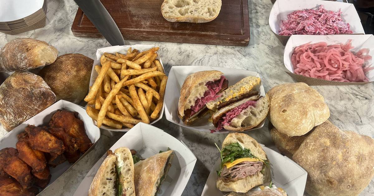 ‘Enjoy Every Sandwich’ with beer courtesy of Five Little Birds, Divine