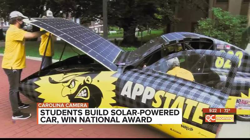 Carolina Camera: Students win national award after building solar-powered car