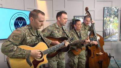 U.S. Air Force band ‘Full Spectrum’ performing at Speed Street