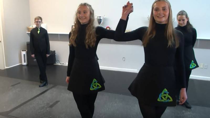 Learning the basics of Irish dancing with The Connick School of Irish Dance
