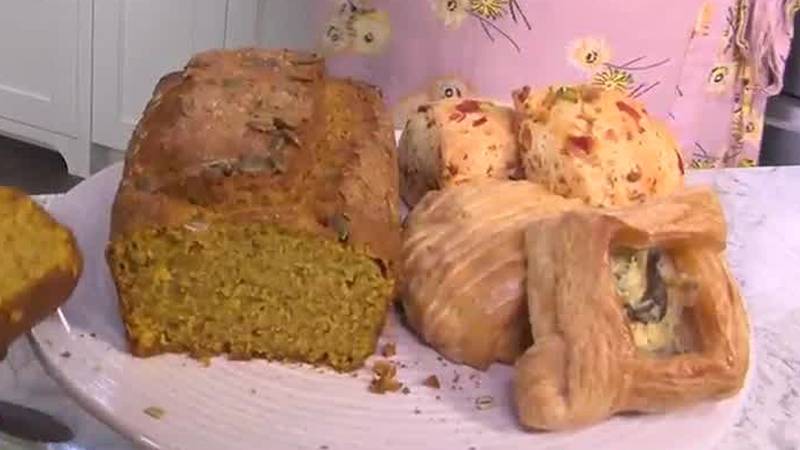 Making pumpkin bread with Wheatberry Bakeshop