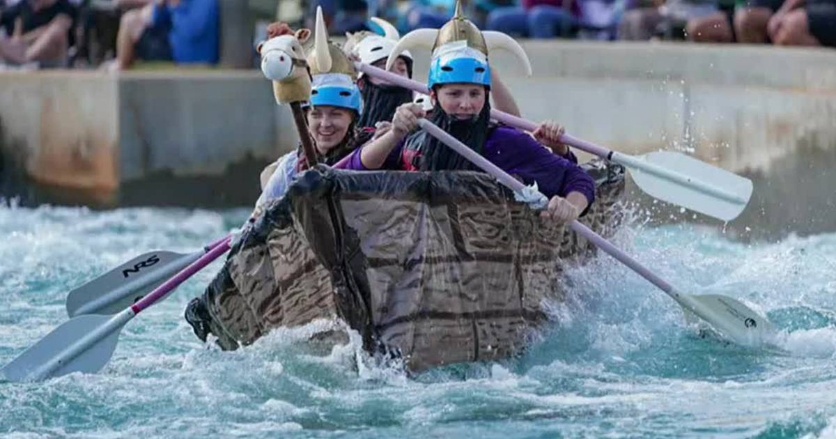 The Whitewater Center held a ‘build your own boat’ competition this