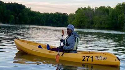 Full moon paddles on the Catawba River